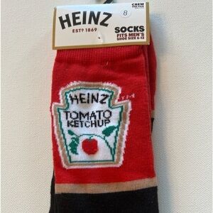 NWT Heinz SOCKS Pairs Men's Novelty Size 6-12 NEW‎ (R)